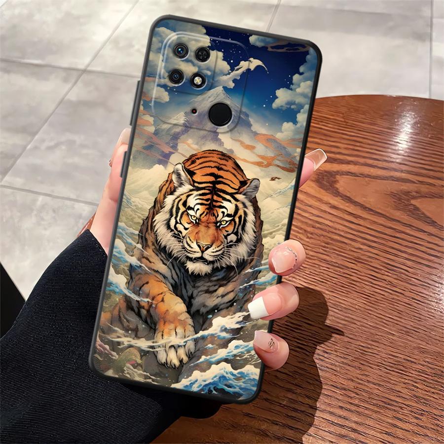 

Cool Tiger Funda Phone Cover Case for Xiaomi Redmi A5 9 A1 A2 Plus A3 A4 12C 13C 14C K40 K80 Pro 10 Redmi 10