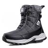 Northeast Men's Waterproof High-Top Winter Boots with Warm Cotton and Velvet, Non-Slip and Thickened for 2025