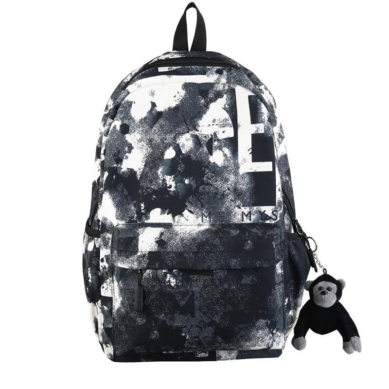 Fashionable Graffiti Print School Backpack For Girls And Boys 2023 New Design