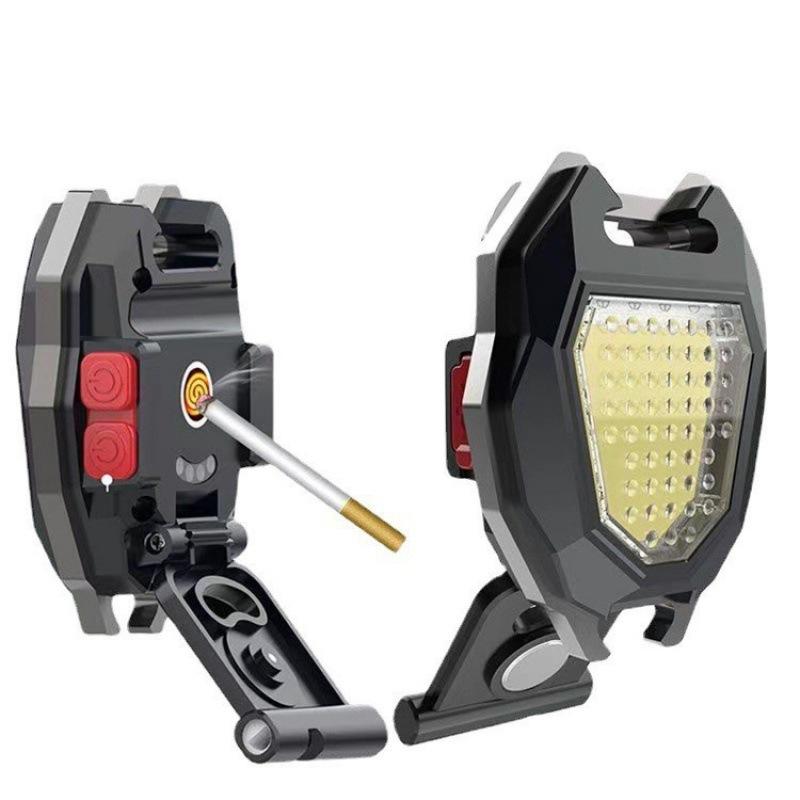 Portable Led Mini Pocket COB Light Type-c Charging Keychain Light Multi-function Torch Magnet Bottle Opener Light LED