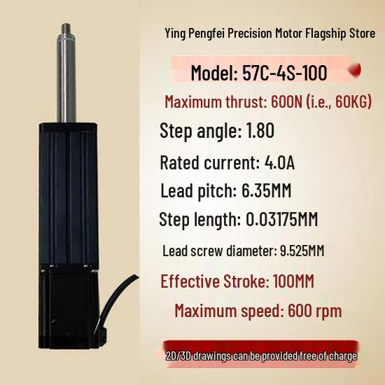 Electric Telescopic Linear Actuator Motor: Micro Screw Stepper for Pneumatic Cylinder Replacement