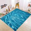 Ocean Water Wave Carpet Mat Rug 3D Effect Blue Sunlight Beach Non-Slip Durable Home Decoration Living Room Kids Room Floor Mat