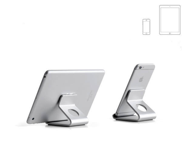 Desktop Mobile Phone Holder Aluminum Phone Stand Adjustable Mobile Phone Holder Thick Case Friendly Phone Holder Lay Flat