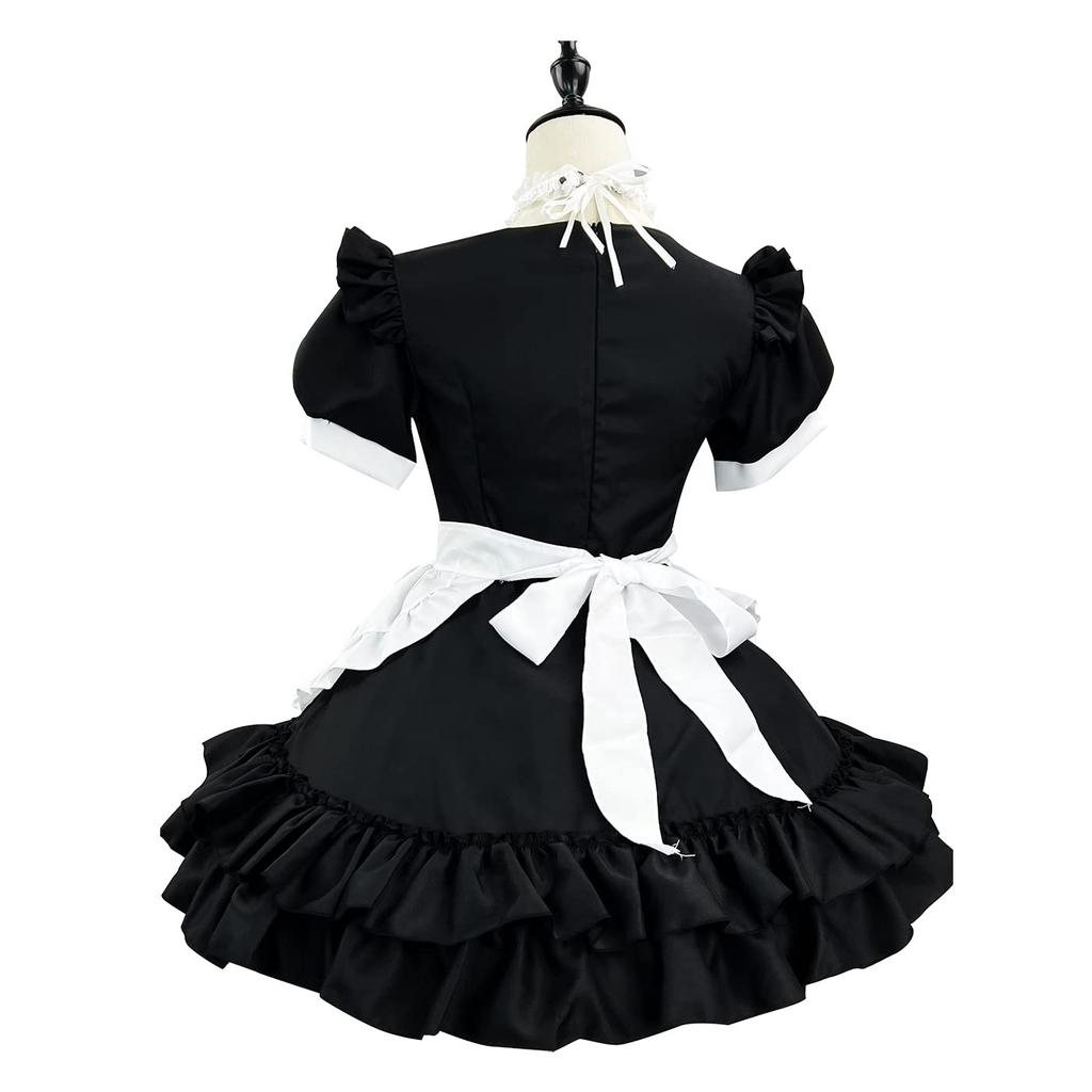AOTYP Maid Cafe Cute Short Maid Halloween Costume for Halloween School Otaku Size M Costume, Cosplay, Maid, Maid, Costume, Women, Maid, Events,