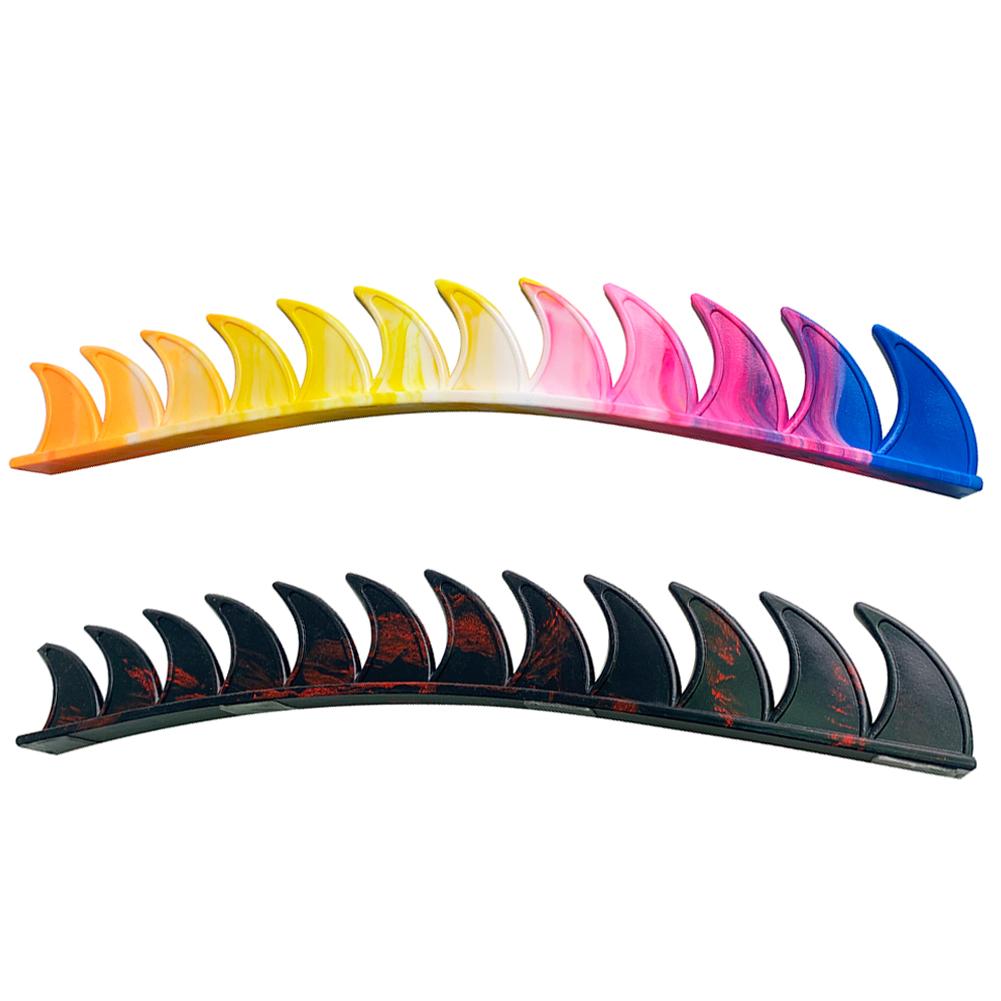 Rubber Dirt Biker Motorcycle Helmet Dual Color Cockscomb Decoration Motocross Biker Helmet Spikes Mohawk Sticker