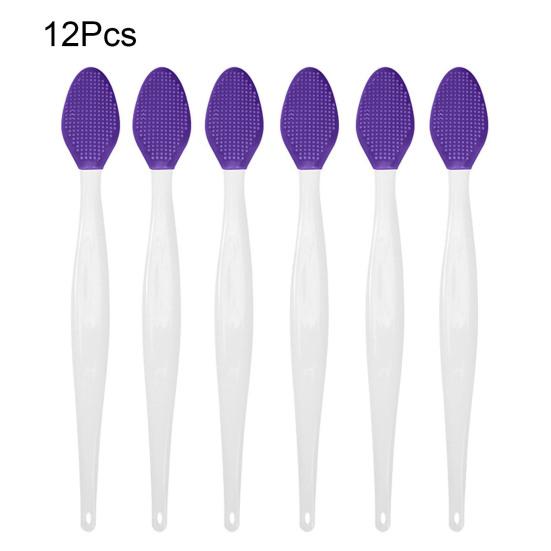 Silicone Lip Scrub Brush Double Sided Lip Exfoliator for Lightening Dark Lips Facial Cleaning Tool for Dry Skin Chapped Lips