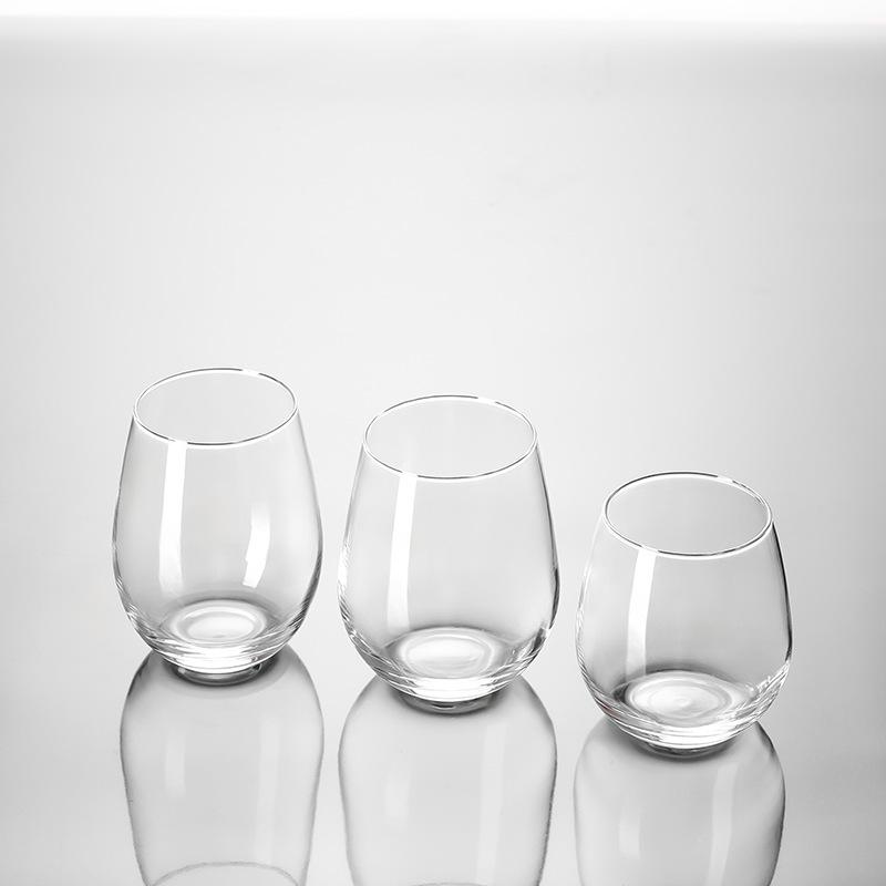 Egg-Shaped Glass for Water, Milk, Juice, Beer, or Cocktails