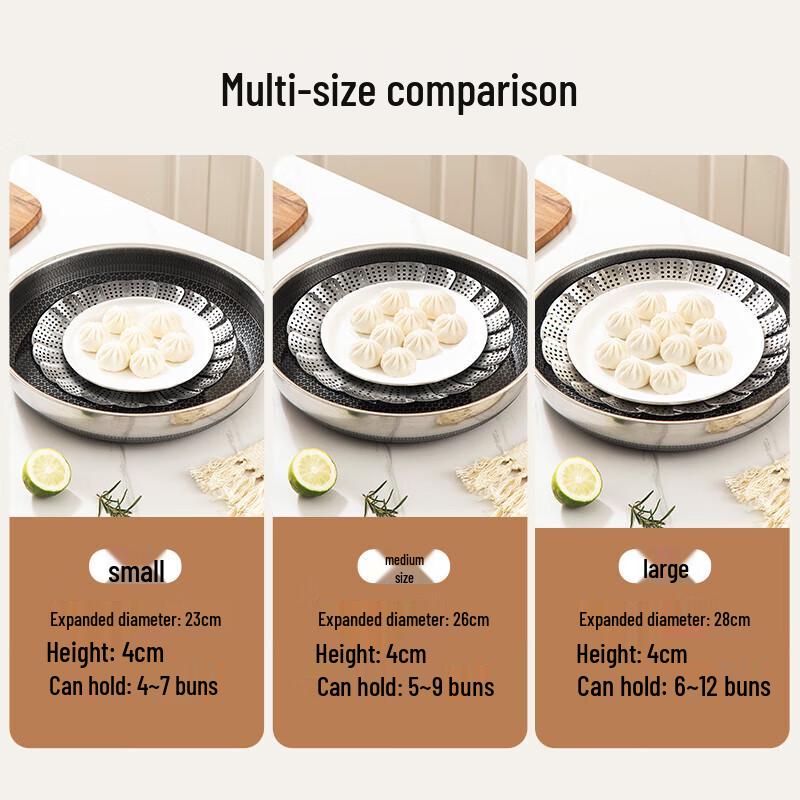 Maxcook 304 Stainless Steel Foldable Steaming Rack
