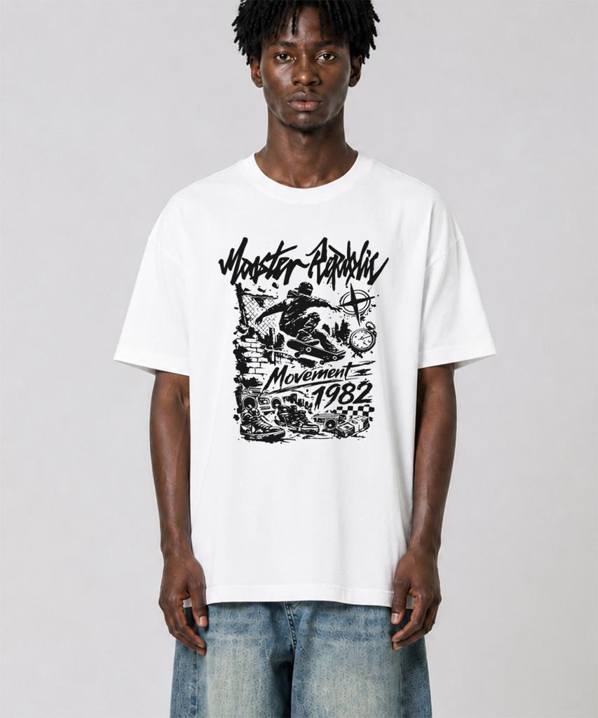 MONSTER REPUBLIC 1982 Movement Black T-Shirt White_9132