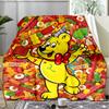 Soccer Sport Silhouette Fleece Printed Flannel Blanket, Warm Soft Throw Sofa Bed Blanket
