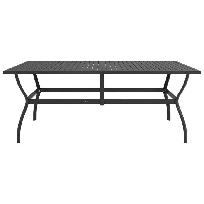 Maison Exclusive - Table de jardin Anthracite 190x80x72 cm Acier