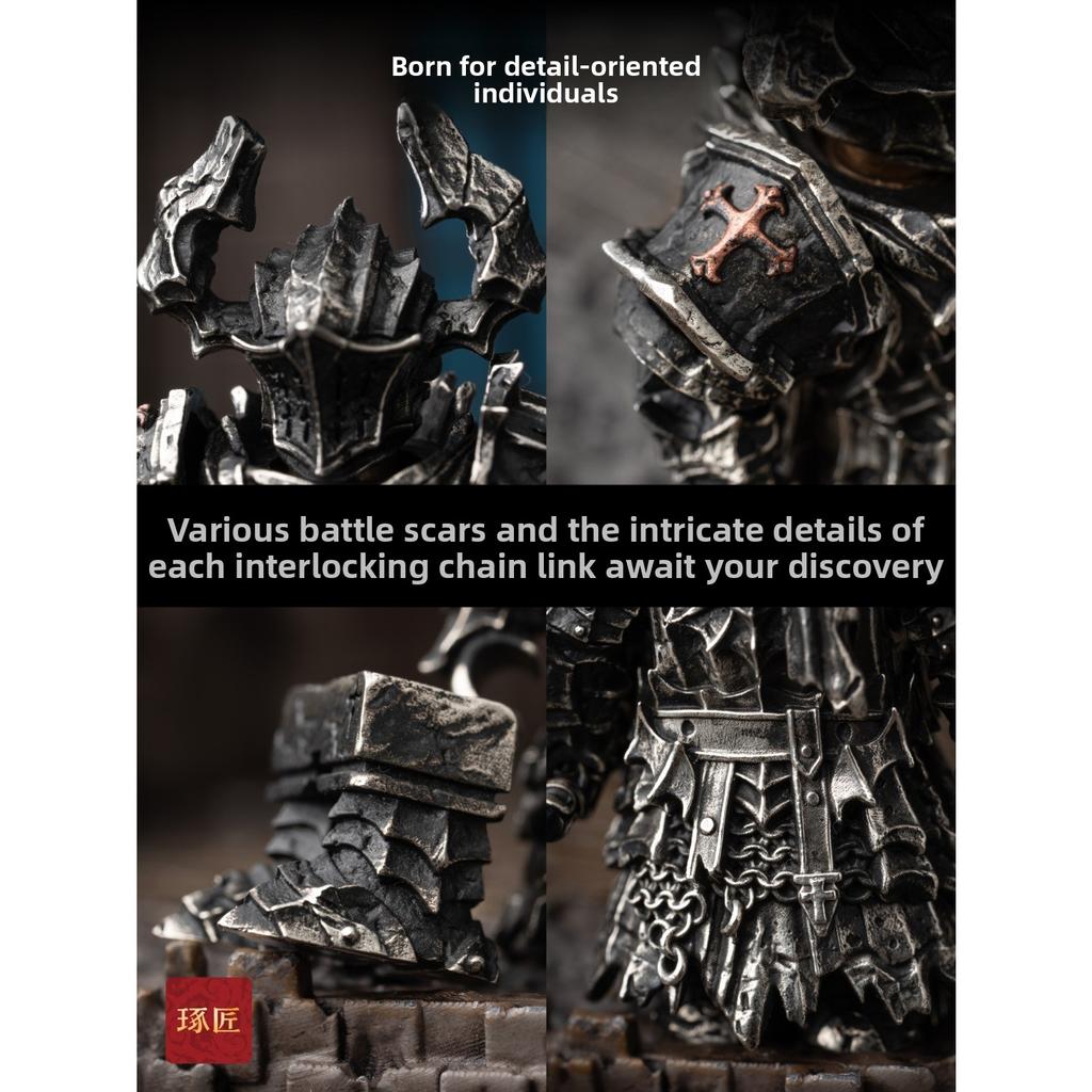 Craftsman Black Knight Ornament Guofeng Original Metal Assembling Model Figure Decompression Toy Magnetic Mecha Figure