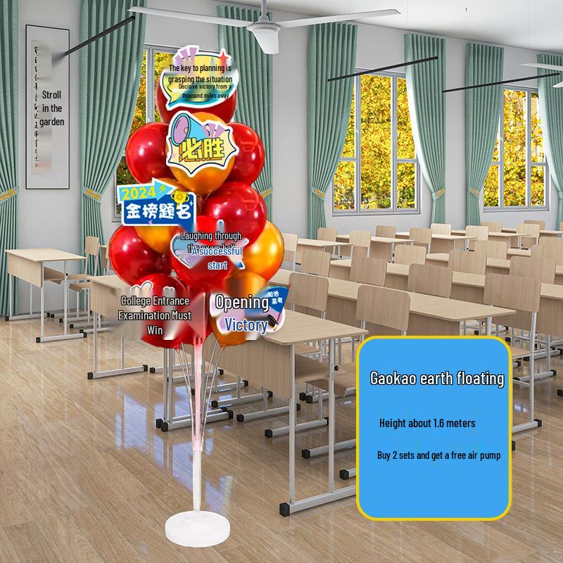 School Entrance & Graduation Balloon Decoration Stand – Table, Pillar & Road Guide for Campus Events