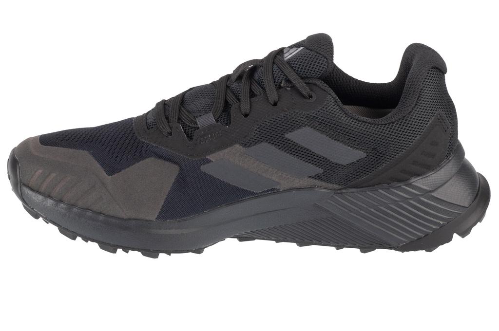 Adidas Terrex Soulstride RAIN.RDY Trail, Herren schwarze Laufschuhe