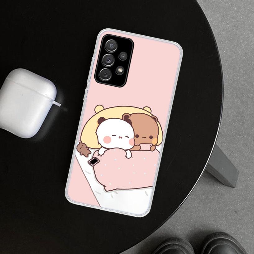 Bubu Dudu Cartoon Cute Phone Case Cover for Samsung Galaxy A12 A22 A32 A52 A72 A02S A51 A50S A31 A20S A10S Note 20 Ultra 10 Plus