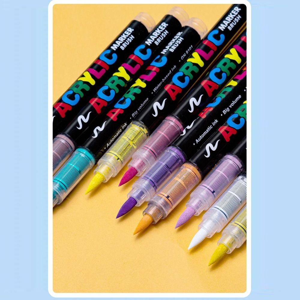 12/24/36/48/60/72/100/120 Colors Acrylic Paint Pens Christmas Gift Rock Painting Pens  Stone