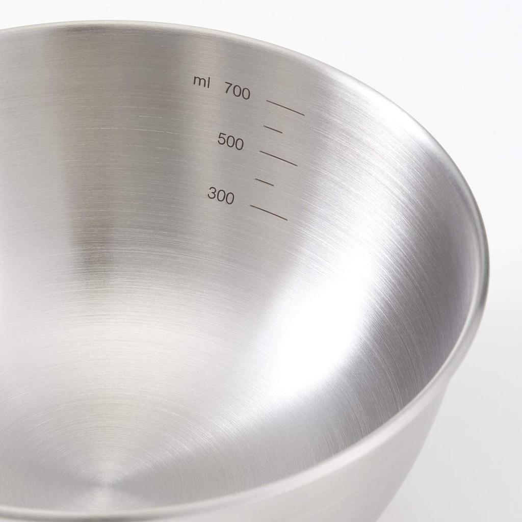 MUJI Stainless Steel 16cm Diameter X MCC14A9S Bowl, Silver, Approx. 6.5cm Height,