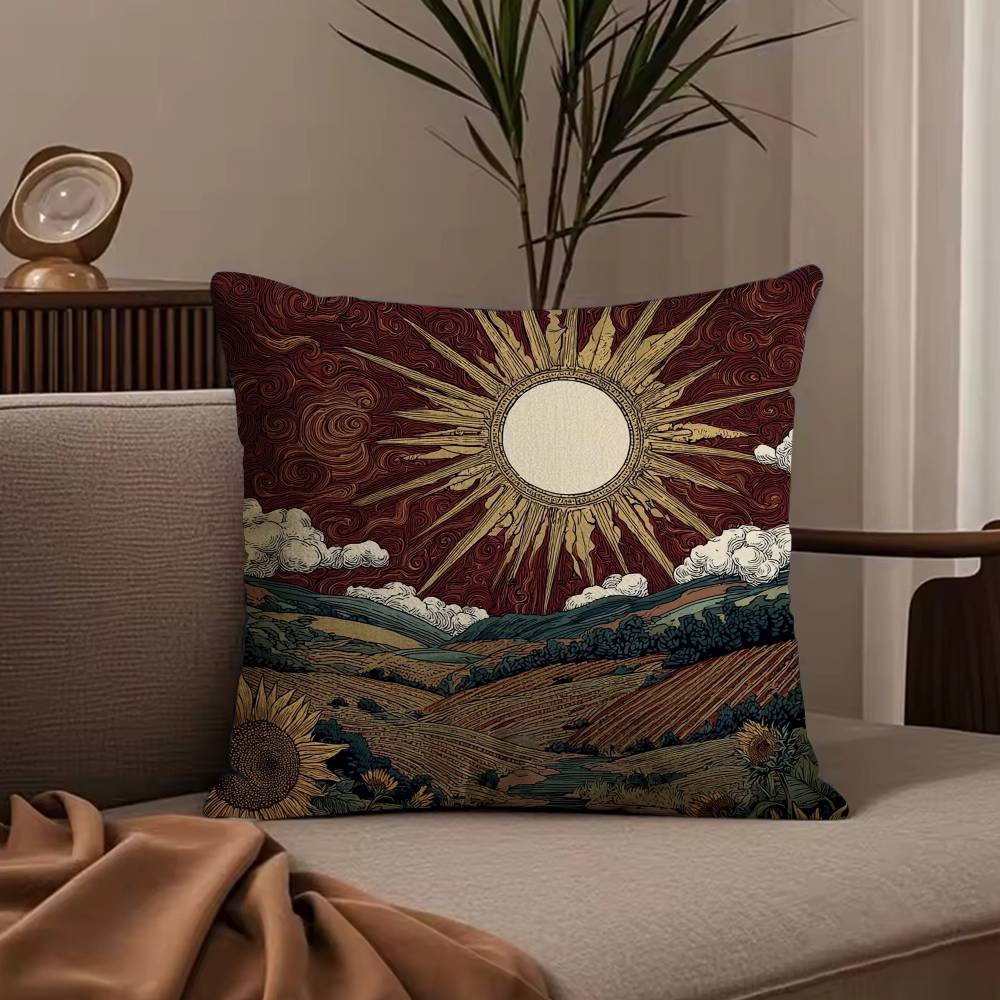 HOT S-Sun Print Pillow Case null 30X30cm