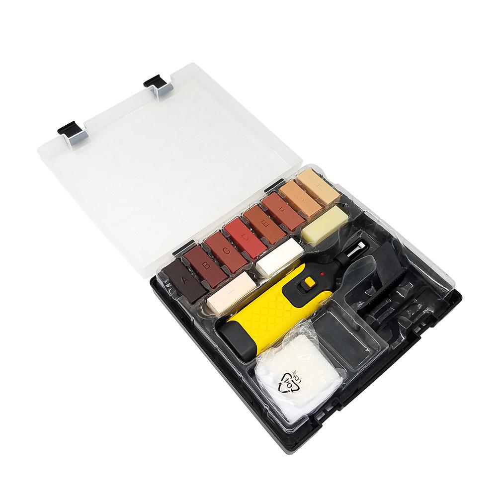 Wood Floor Dent Repair Kit: 16&20PC Wax Blocks & Soldering Iron