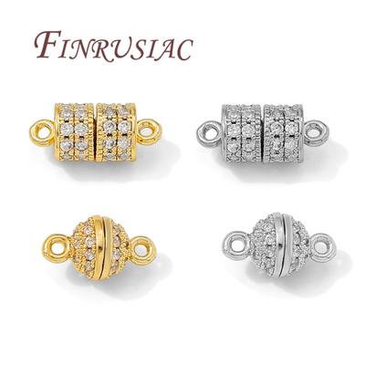 18K Gold Plated Ball Magnetic Clasp For Bracelets,Magnet Clasps,Necklace Clasps Connectors DIY Jewelry Making Accessories