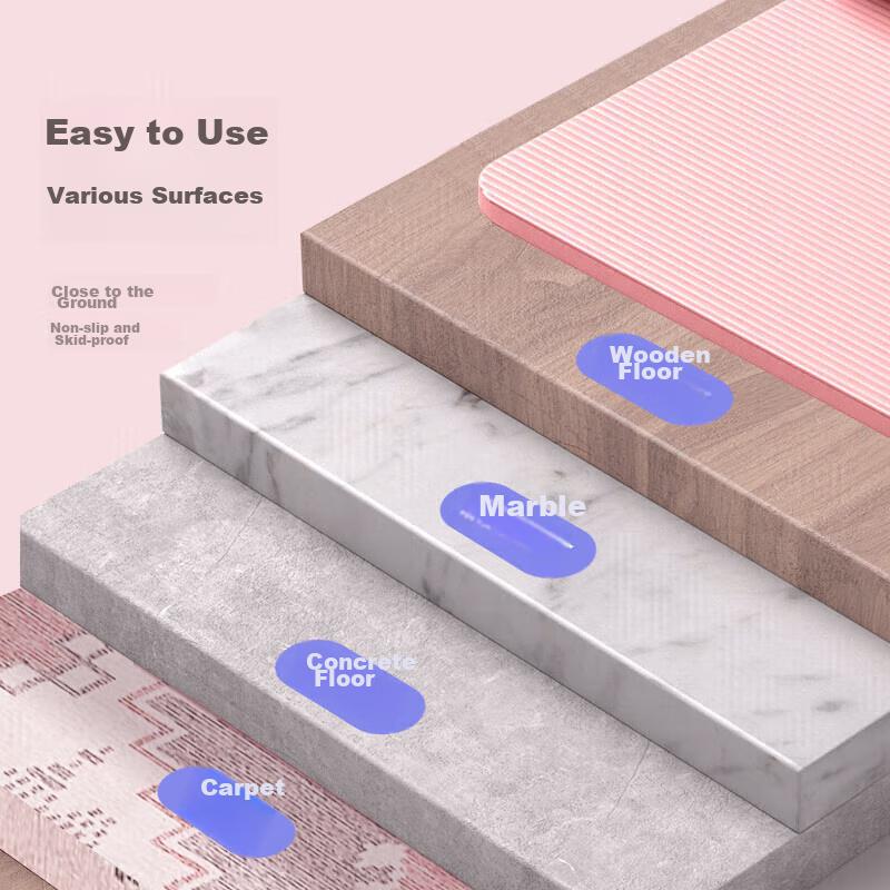 Li-Ning Yoga Mat for Women, Fitness Non-Slip Mat, Soundproof And Shock-Absorbing Thick Dance Floor Mat, Quiet Exercise Mat