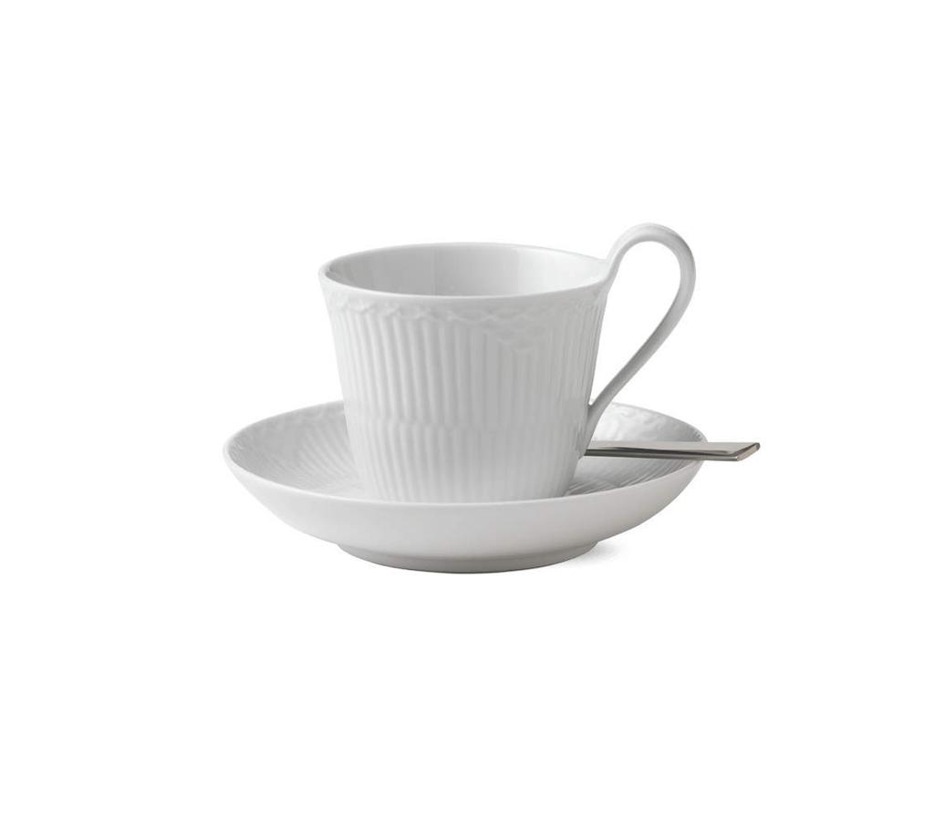 ROYAL COPENHAGEN White 240ml 1128092 Cup_Saucer [Item]
