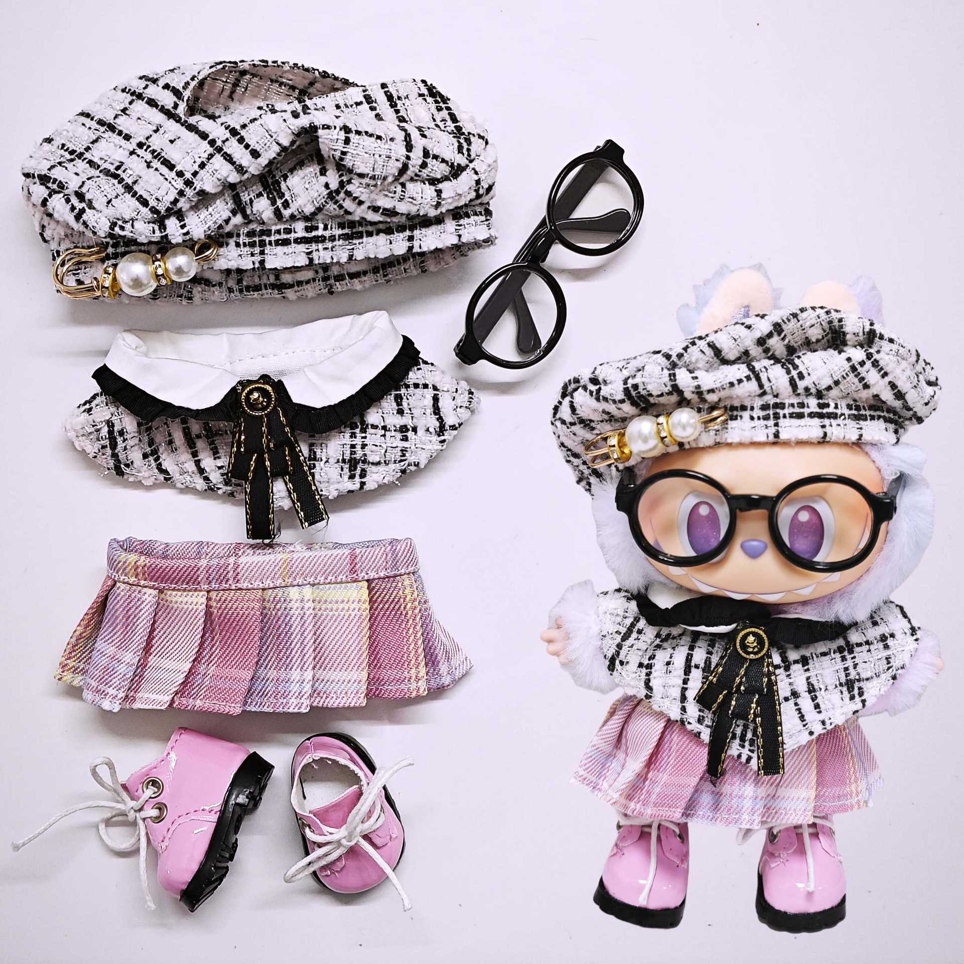 

Одежда для куклы Лабубу Накидка Маленькая юбка Костюм Серия Модная Милая Одежда для куклы labubu doll clothes