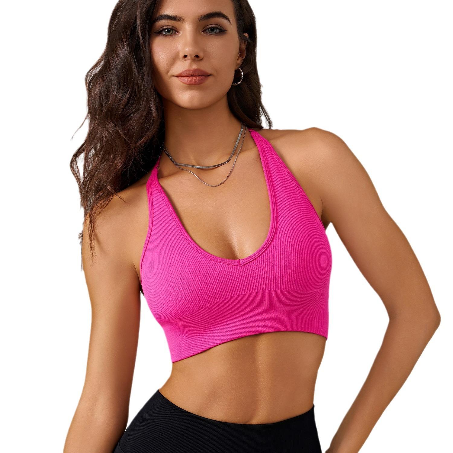 Европейский и американский стиль женский сексуальный спинка глубокий V жилет для йоги — фото 5