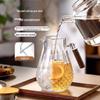 High Borosilicate Glass Cold Water Pitcher with Spout Filter