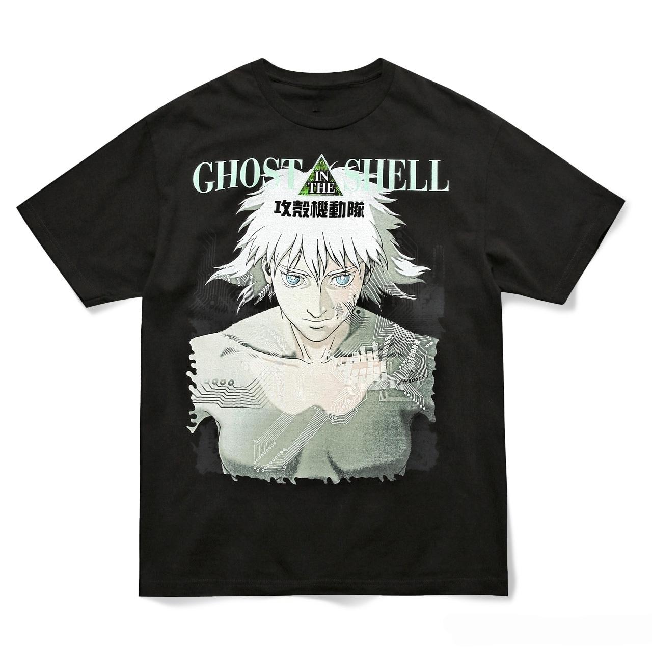 

Anime Ghost in the Shell Graphic TShirt 100Cotton Oversized unisex Shirt Unisex Short Sleeve ONeck Women Y2k Selling Popular 3XL