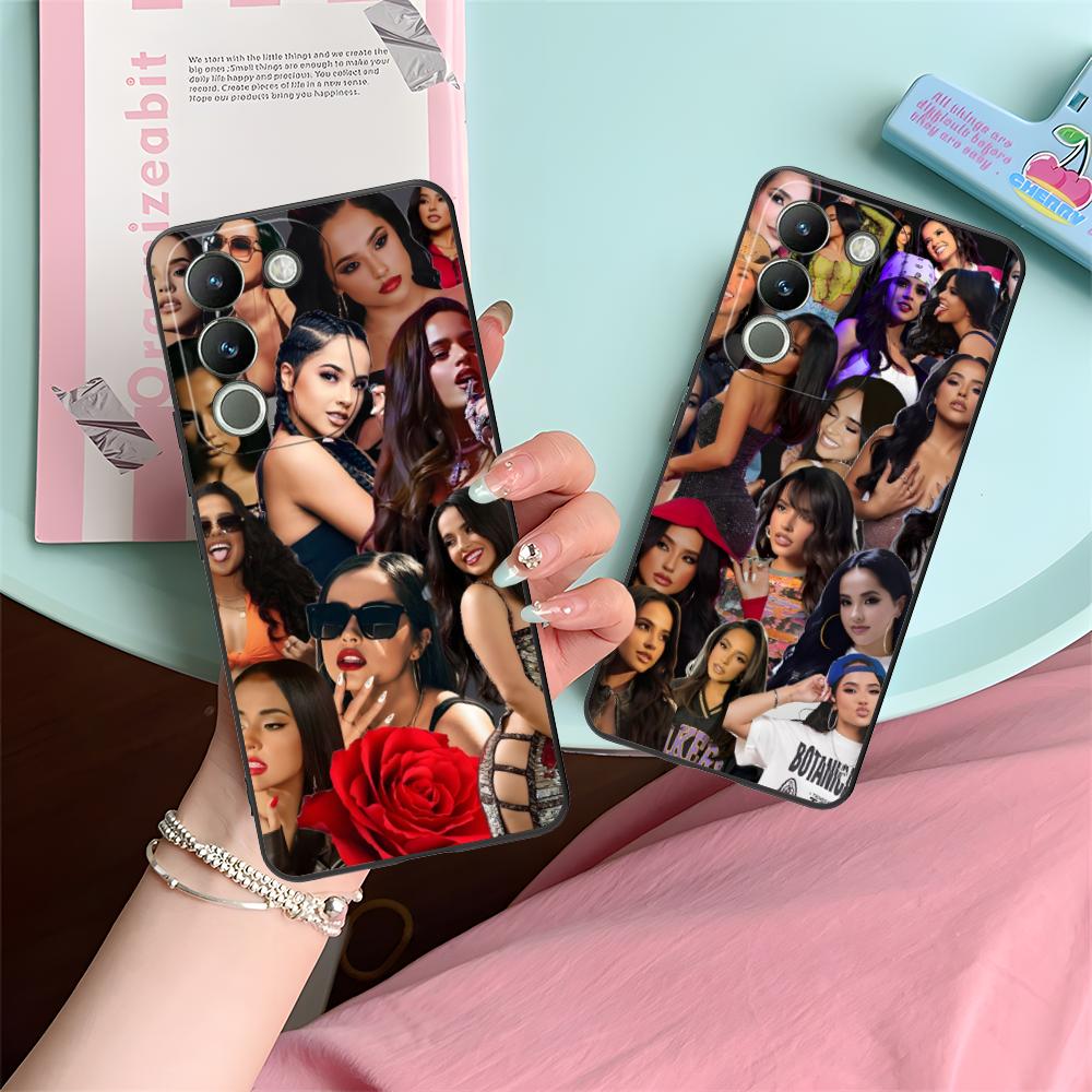 Fashion Becky G Matte TPU Mobile Phone Case for VIVO Y77 76 75 74 73 72 58 56 55 51 50 38 36 Y19 Y18 Y03 Y01 5G Colorful Cover