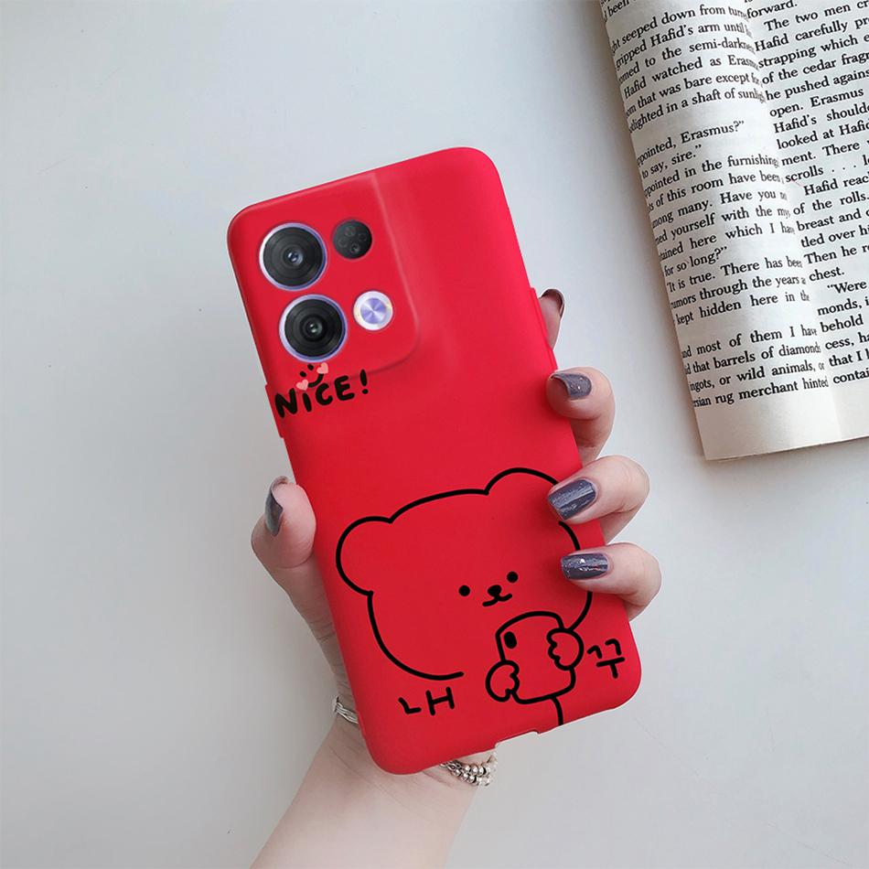 For Oppo Reno 8 Case OPPO Reno 8 Pro Plus Reno8 4G 5G Cover Cute Cactus Cartoon Phone Case Protection Shockproof Soft Back Cover