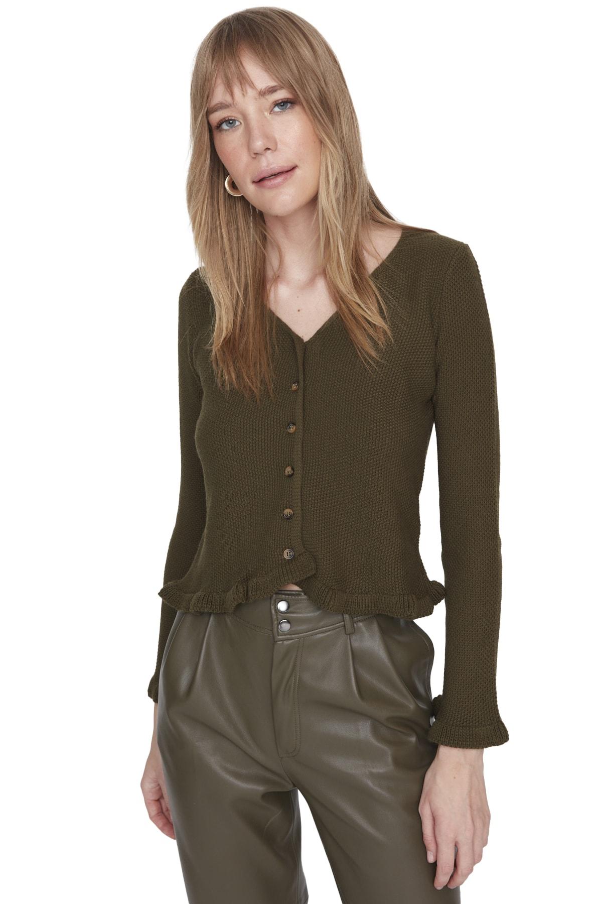 

Кардиган - Хаки - Классический крой