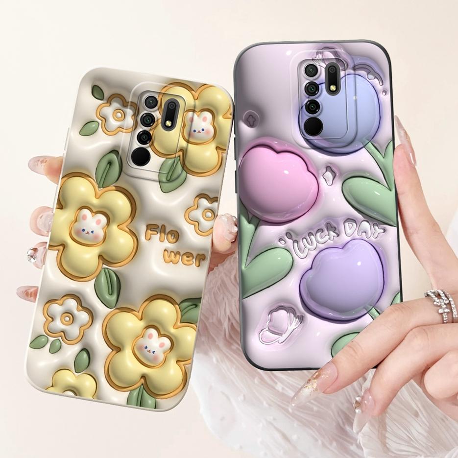 For Xiaomi Redmi 9 Case Stylish Candy Painted Cover Soft TPU Phone Case For Xiaomi Redmi 9 Prime Redm9 Back Covers 6.53'' Bumper