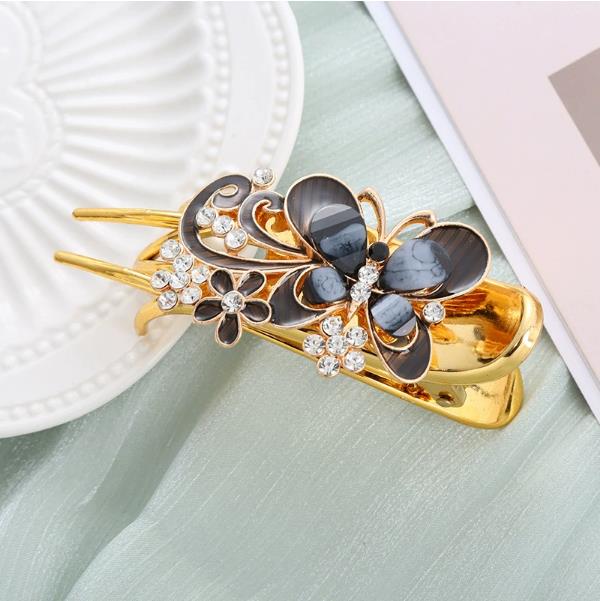 Headwear Alligator Hair Clip Crystal Flower Hairpin Rhinestone Butterfly Hair Claw Hair Accessories