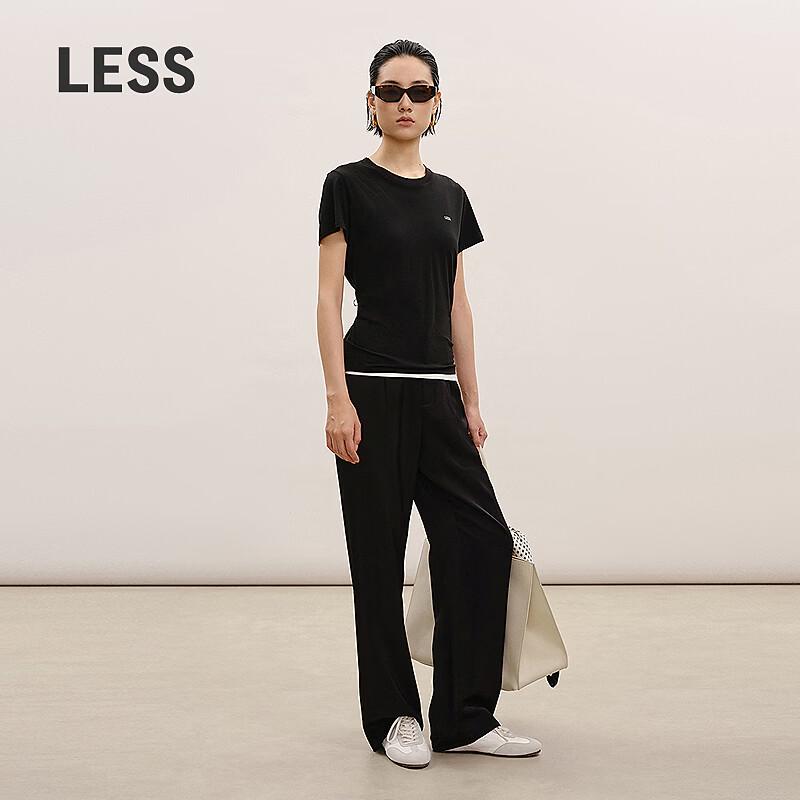 LESS 2026 Summer Casual Straight-Leg Trousers XS