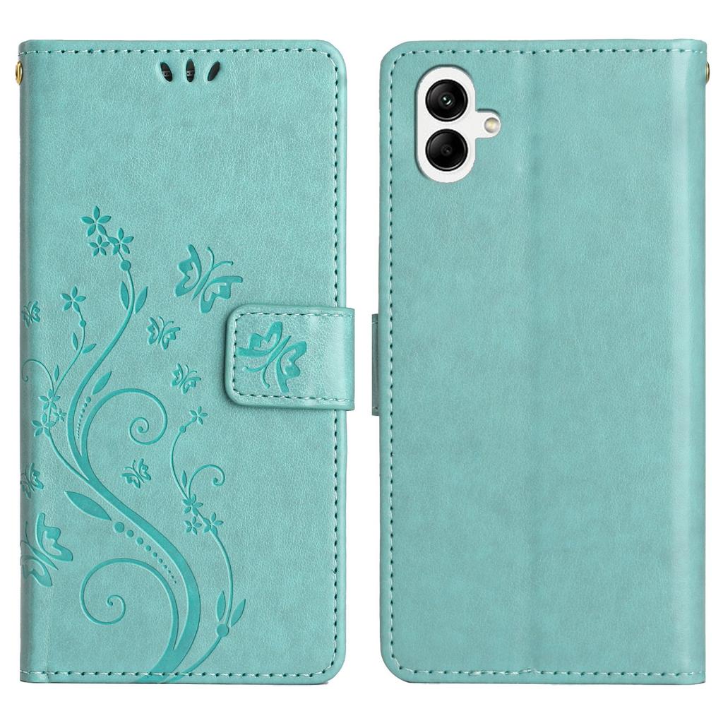 For Samsung Galaxy A06 4G Case PU Leather Phone Wallet Cover with Strap