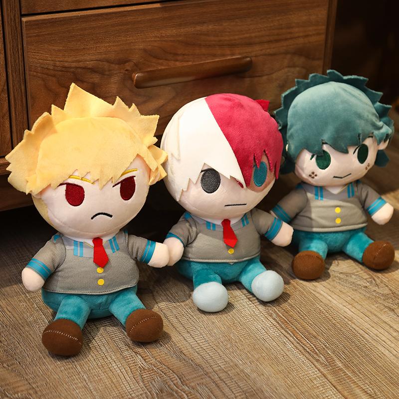 25Cm Lovely Anime Dolls Bakugou Katsuki Todoroki So Midoriya Izuku Bolster Plush Boku No Hero Academia Plushie Stuffed Toys