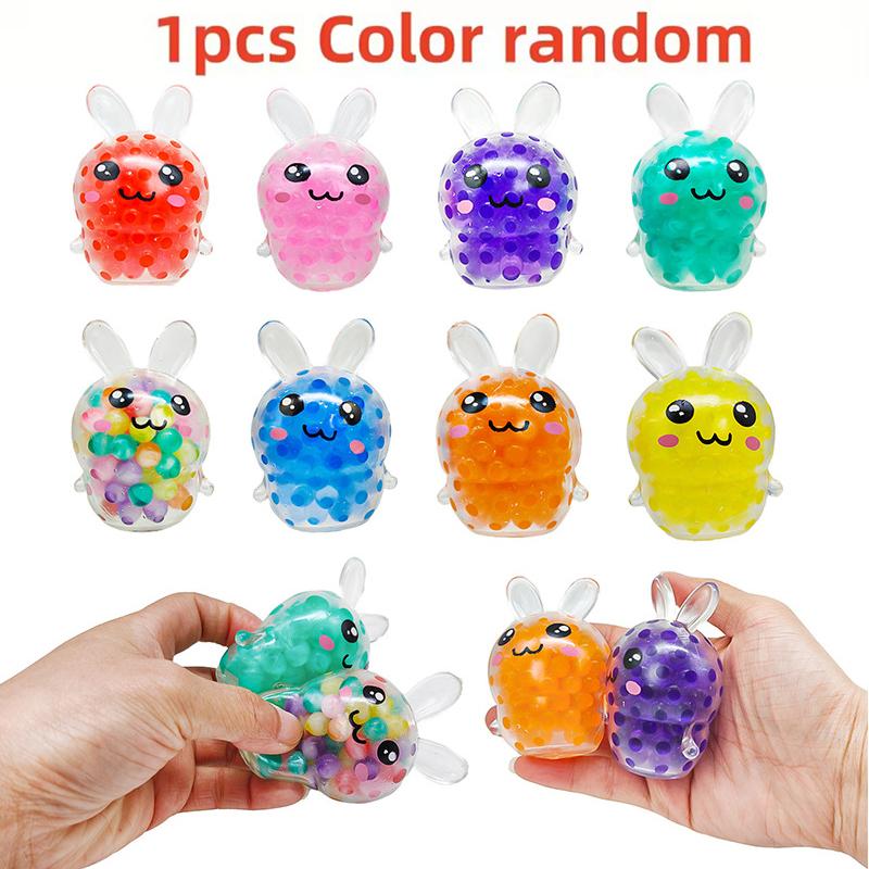 

Easter Soft Bunny Squeeze Ball Stress Relief Fidget Toy Kids Birthday Party Favors Easter Party Egg Basket Fillers Boy Girl Gift