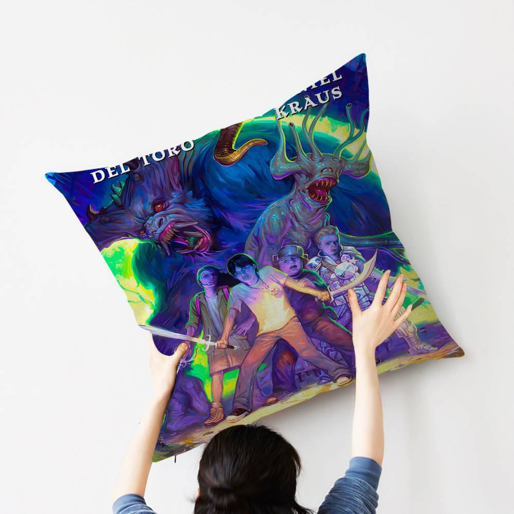 Anime Trollhunters Pillow Covers Cartoon Sofa Decorative Home Double-sided Printing Short Plush Cute Cushion Cover