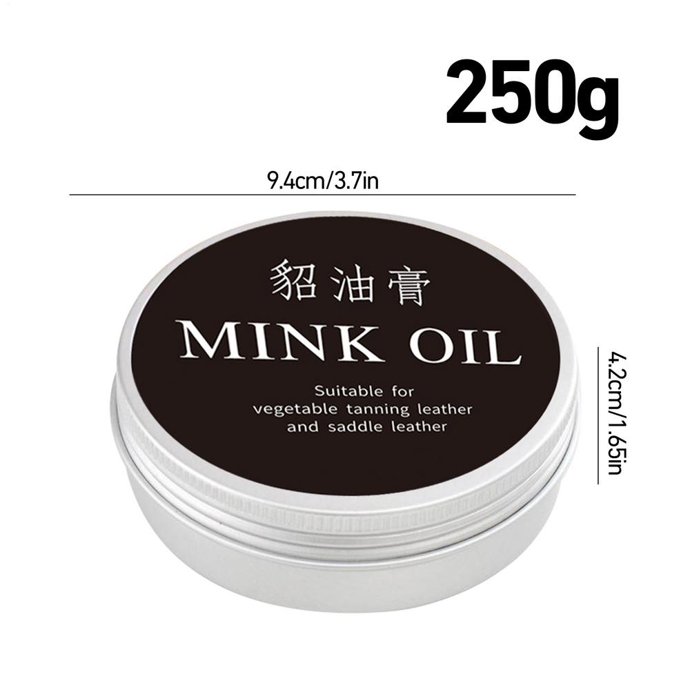 Leather Cleaner Cream Mink Oil Leather Conditioning Cream Universal for Restoring and Refurbishing Boots Car Seats Bags and