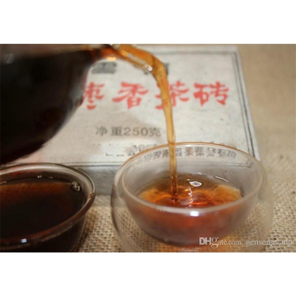 250g C-PE086 Pu erh Tea Brick Organic Ripe Puer Tree Old