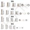 800pcs/Stainless Steel Hex Bolts, Screws, Nuts, Springs, Washers, J Nut Set, M3 M4 M5 M6 Machine Screws, Repair Tool Set