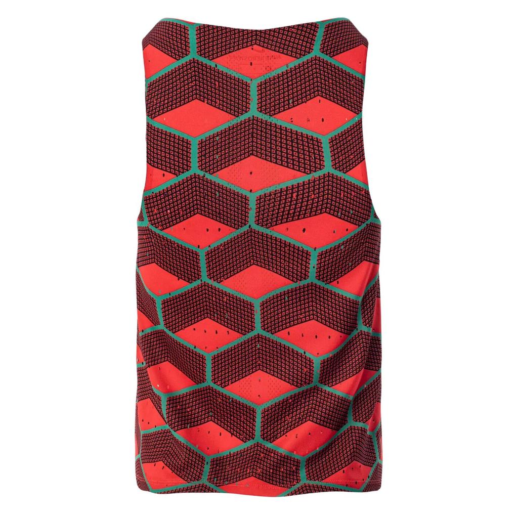 Nike Aeroswift U-Neck Pullover Letter Sleeveless Vest Women Tops Red Green CV0381-673