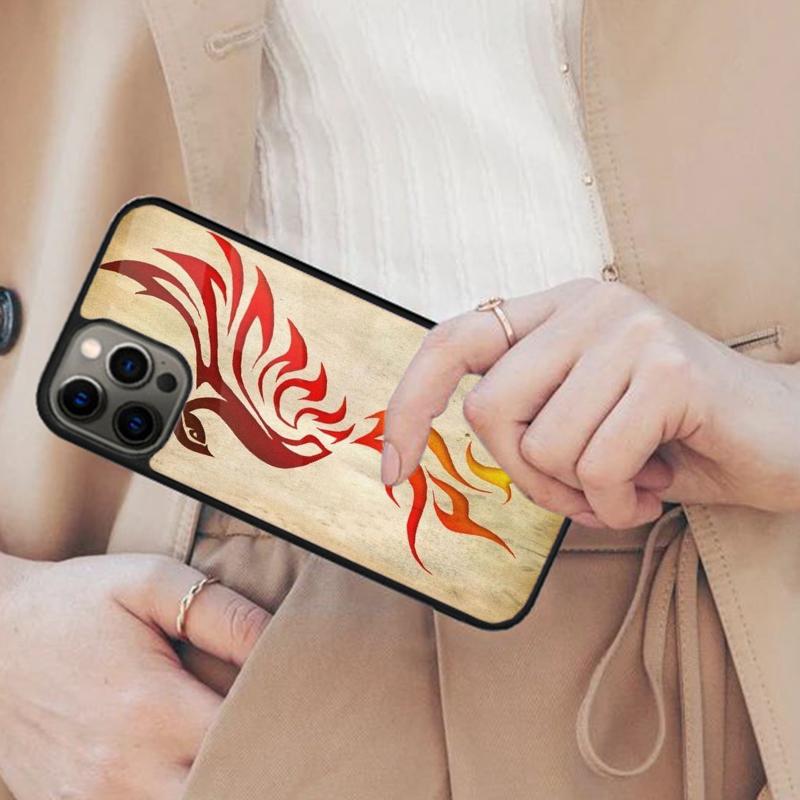 

Red Cool Phoenix Magnetic Phone Case For APPLE iPhone 17 Air 16 14 13 12 Pro Max 15 Plus Wireless Charge With MagSafe Cover iPhone 13mini