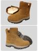 Men's Winter High-Top Outdoor Boots with Thick Fur Lining