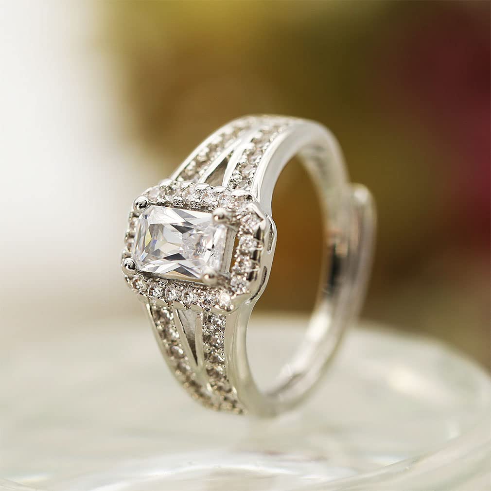 Ri70 Birthday Popular for for Pinky Fashion One Size Fits 1 Gift That Women Will Silver [Devalier] Ring, Present, Women, Her, Mother, Women's Ring,