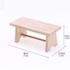 112 Dollhouse Miniature Mini Wooden Coffee Table Simulation End Table Furniture Toys For Doll House Decoration Accessories