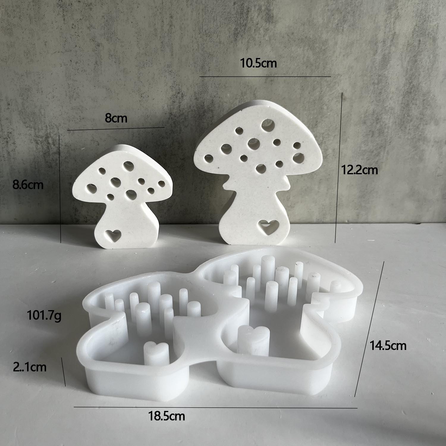 

Silicone Mold for Aromatherapy Gypsum Ornament, Mushroom Tree, Love Plaster, Cement Mold, Fragrance Gypsum, Home Decor