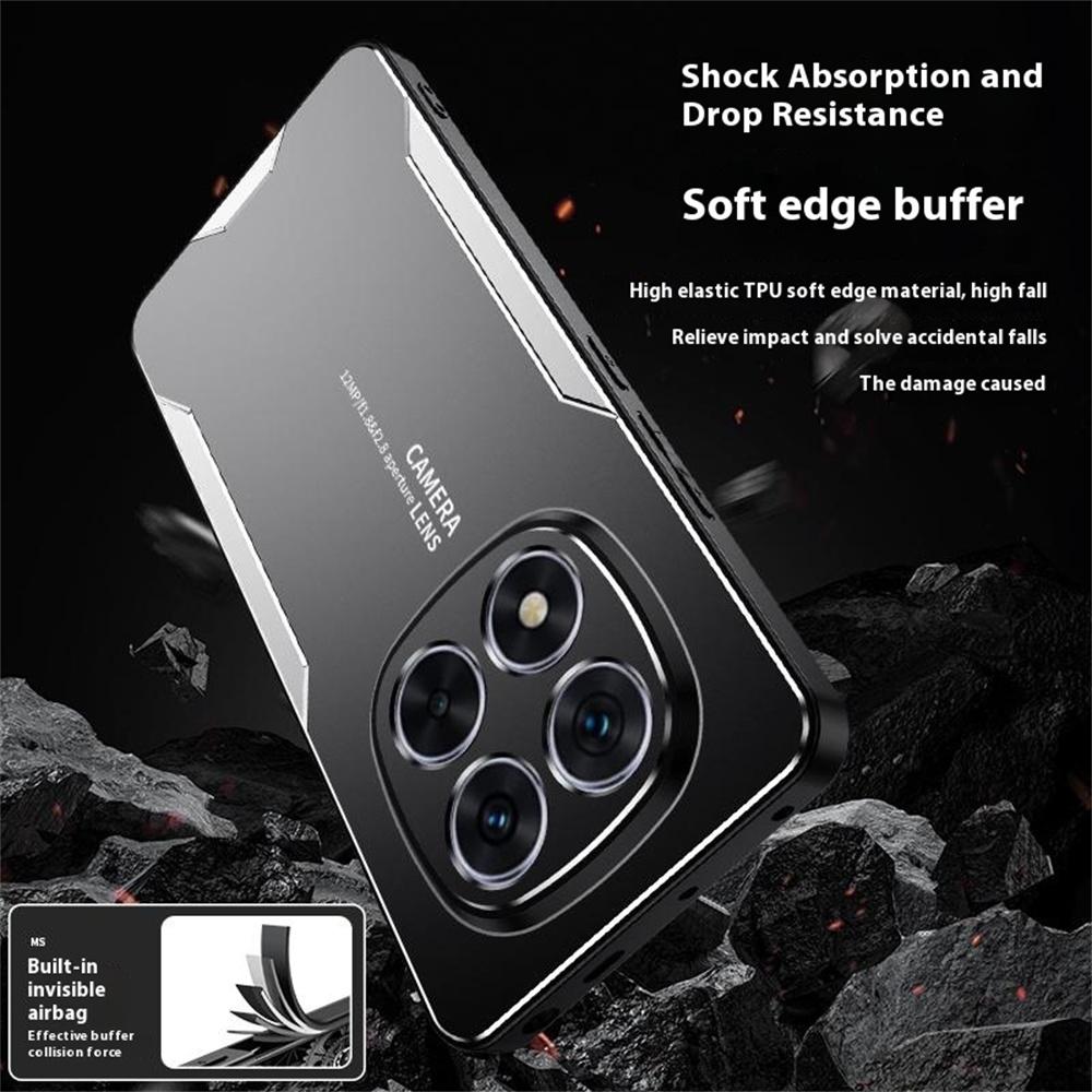 For Xiaomi Redmi Note 15 Pro 5G Phone Case Aluminium Alloy TPU PC Back Cover